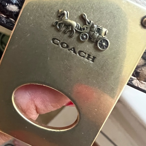 Coach Hutton Shoulder Bag In Blocked Signature Canvas With Snakeskin Detail - Picture 6 of 15